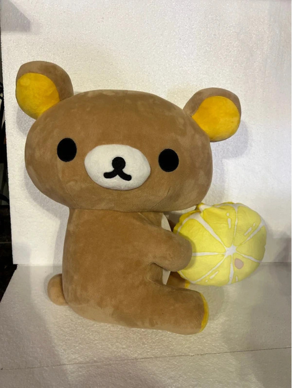 San-X Rilakkuma Fresh Lemon Series Plush 15” NWT